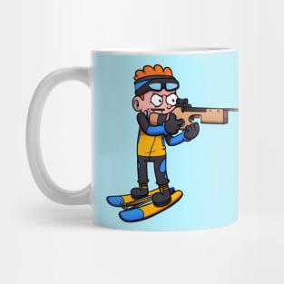 Boy Participating In A biathlon Mug